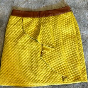 HD in Paris Lemon Petal Quilted Mini Skirt - Size 0